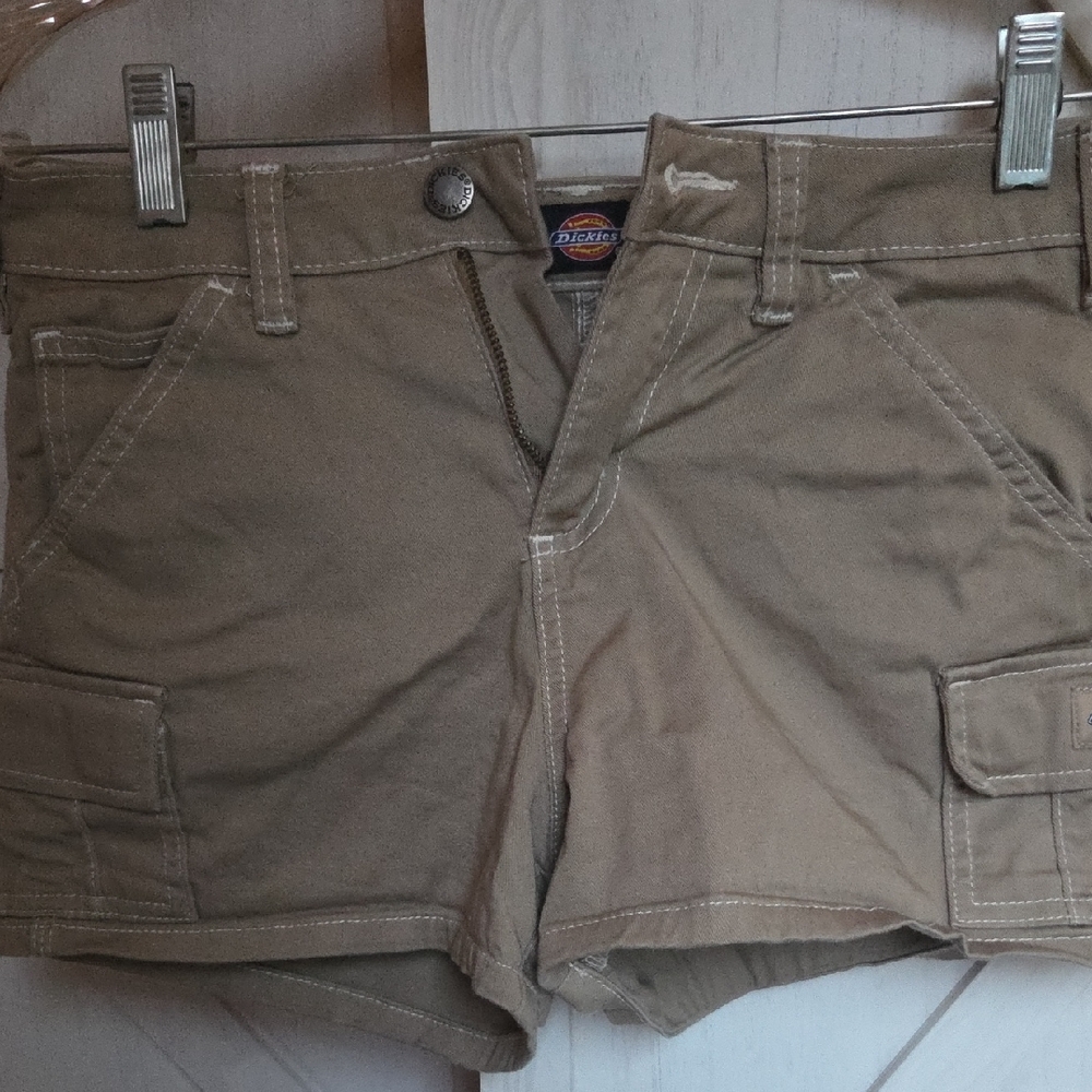 Dickies Women Khaki Cargo Shorts